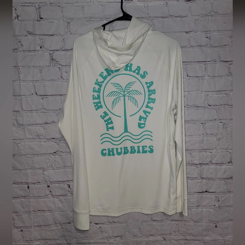 Chubbies Women's White Hooded Shirt - Picture 4 of 4